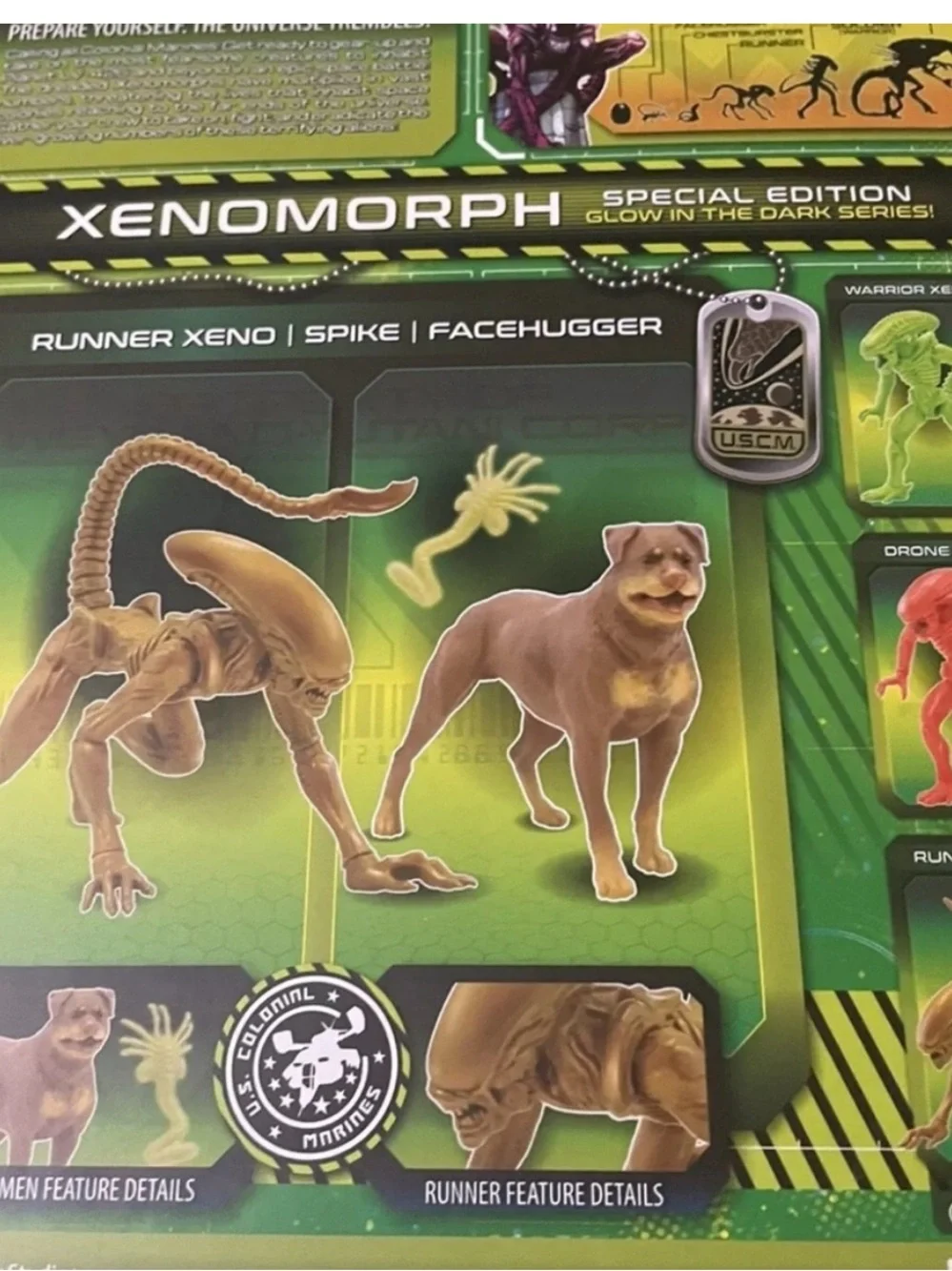 XENOMORPH RUNNER Xeno Spike Facehugger Special Edition Glow-in-the-Dark NEW